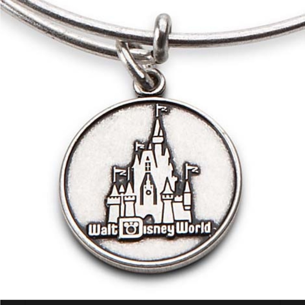 Hard to find! Disney Alex And Ani Bracelet - Disney World Castle - Silver